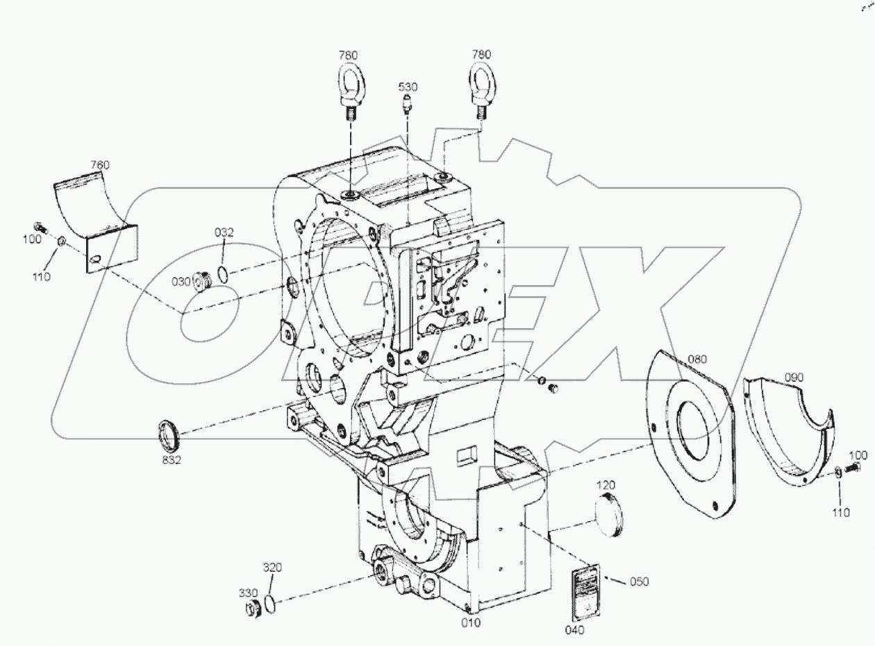  4644 101 249 00 GEARBOX HOUSING