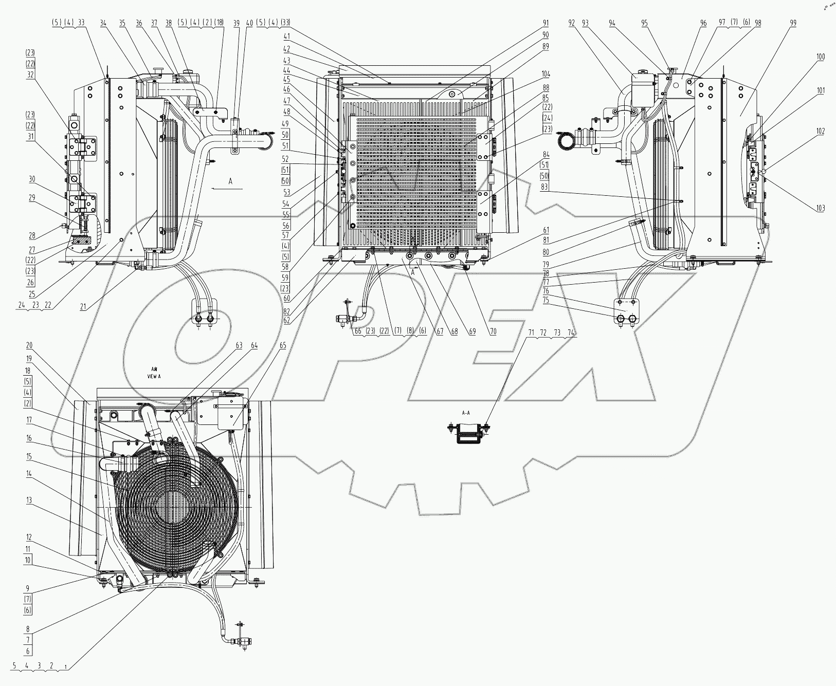  00E0785 010 COOLING SYSTEM