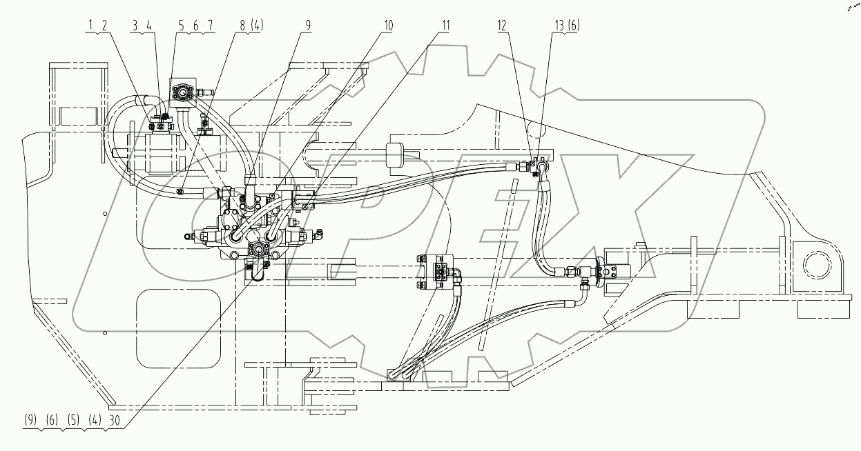  00C2282 001 STEERING LINES