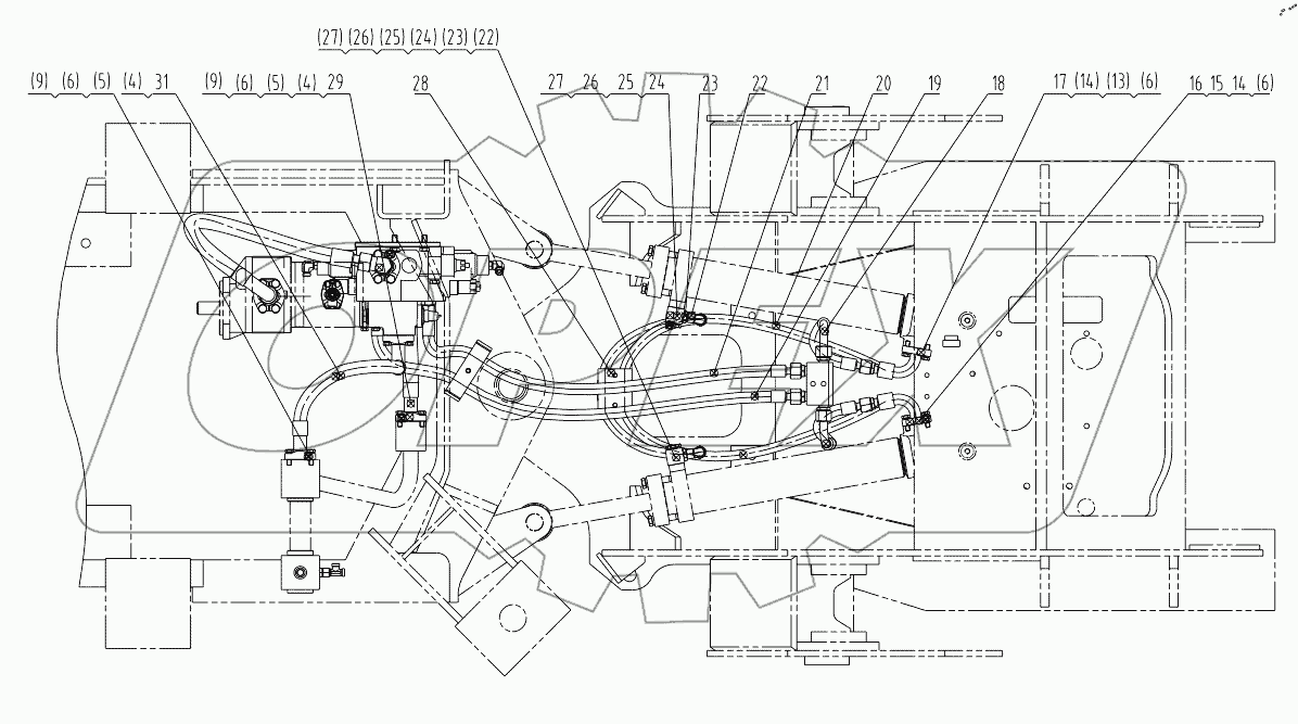  00C2282 001 STEERING LINES