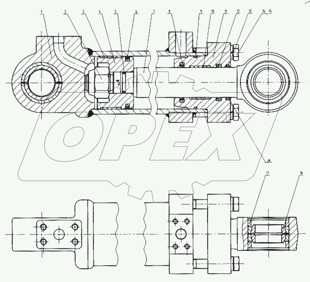  10E0017 001 STEERING CYLINDER AS