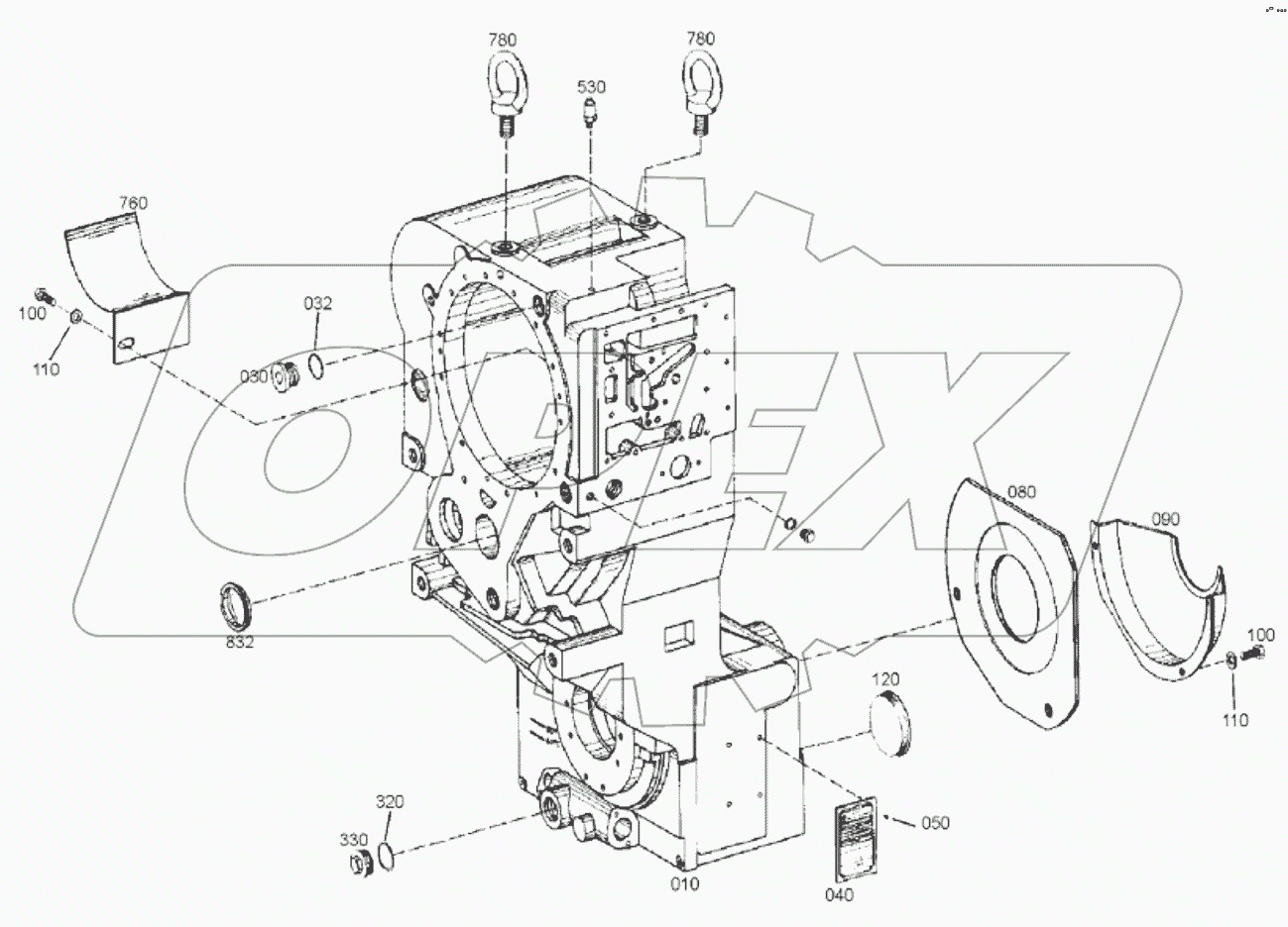  4644 101 249 00 GEARBOX HOUSING