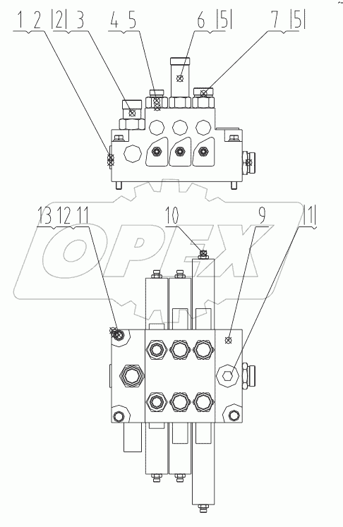  12C1373 000 CONTROL VALVE MOUNTING