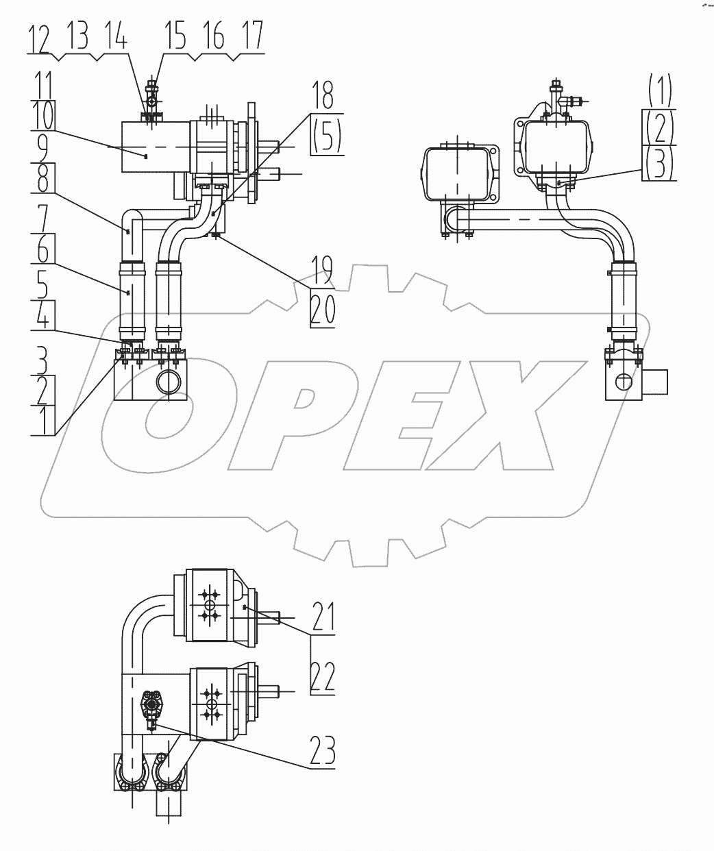  11E0190 001 HYDRAULIC PUMP MOUNTING