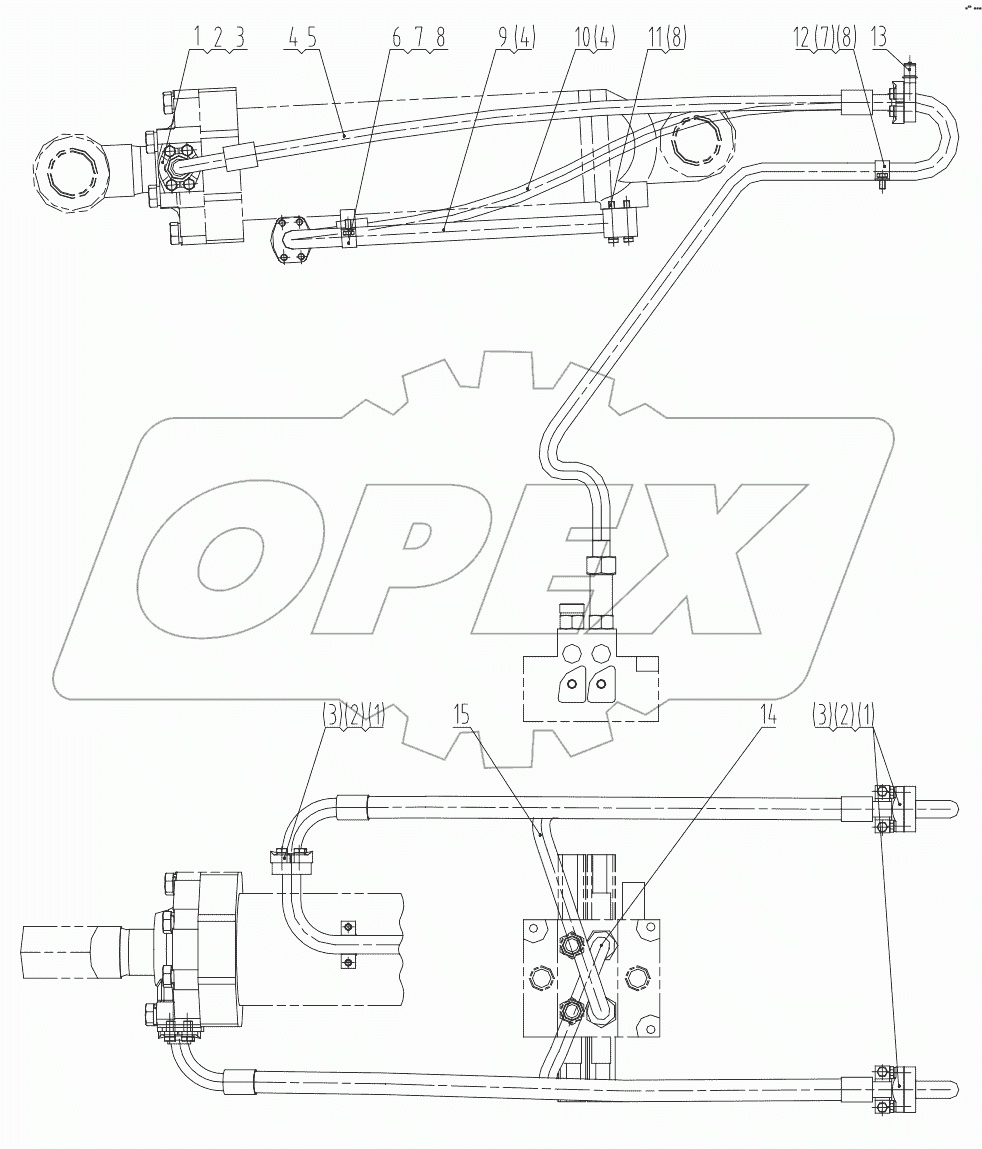  00C0764 000 TILTING CYLINDER LINES