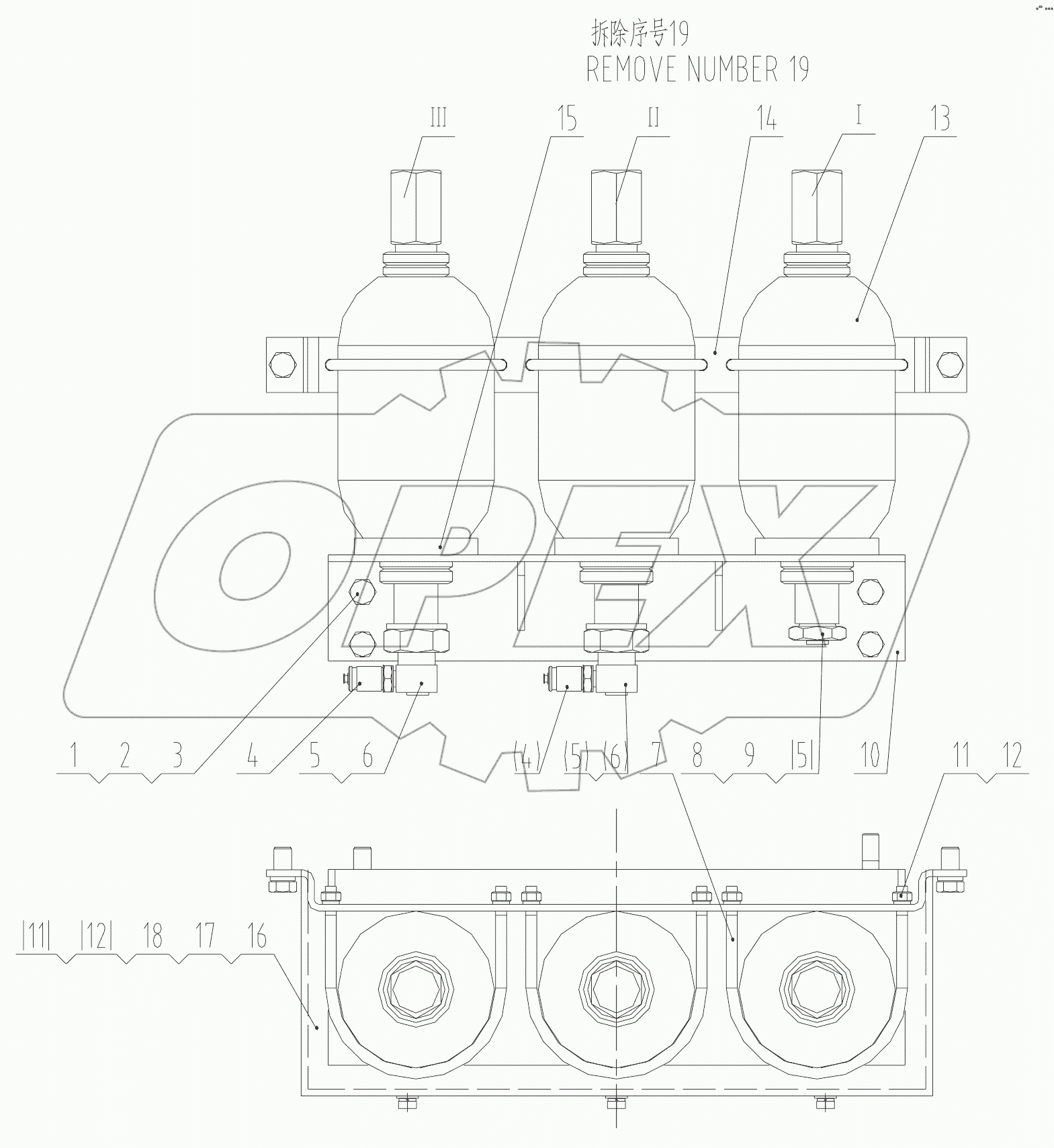  45C0191 001 ACCUMULATOR MOUNTING AS