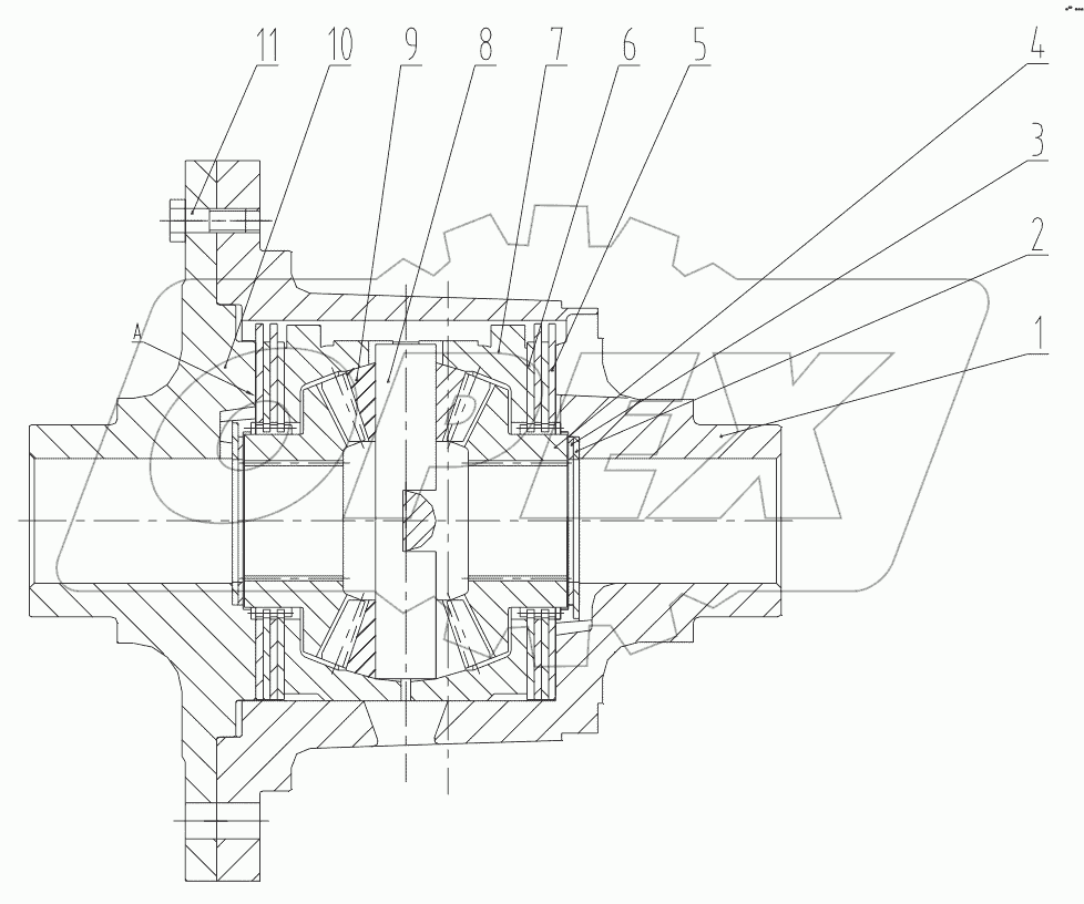 41C0062 001 DL1600 DIFFERENTIAL AS