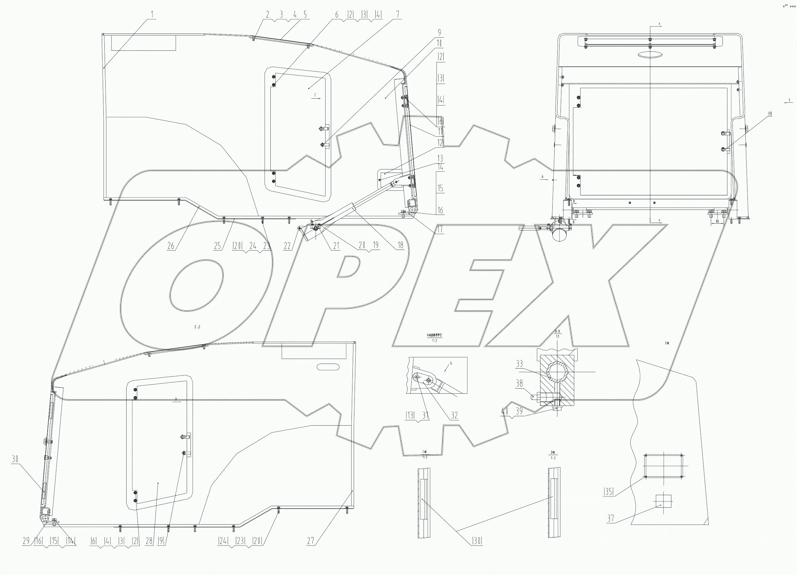  44Р•0012 002 ENGINE HOOD AS