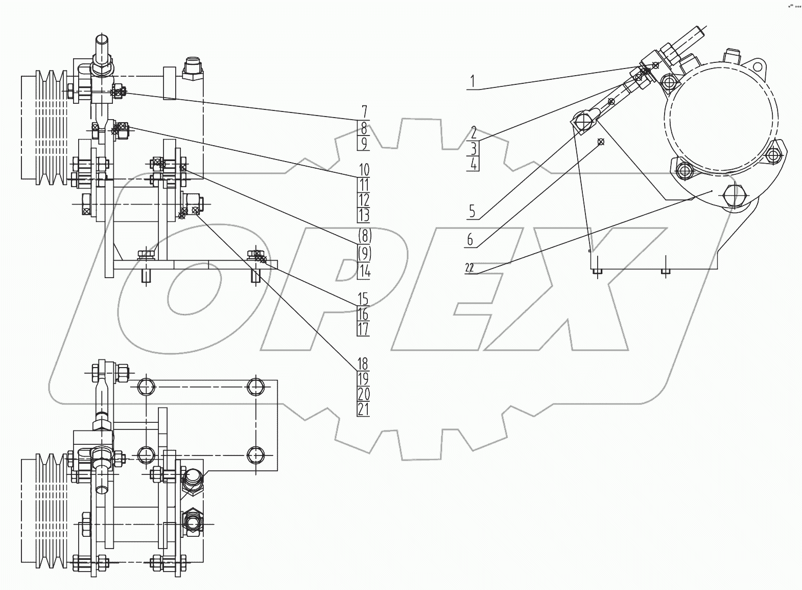  46C2004 001 COMPRESSOR BRACKET AS