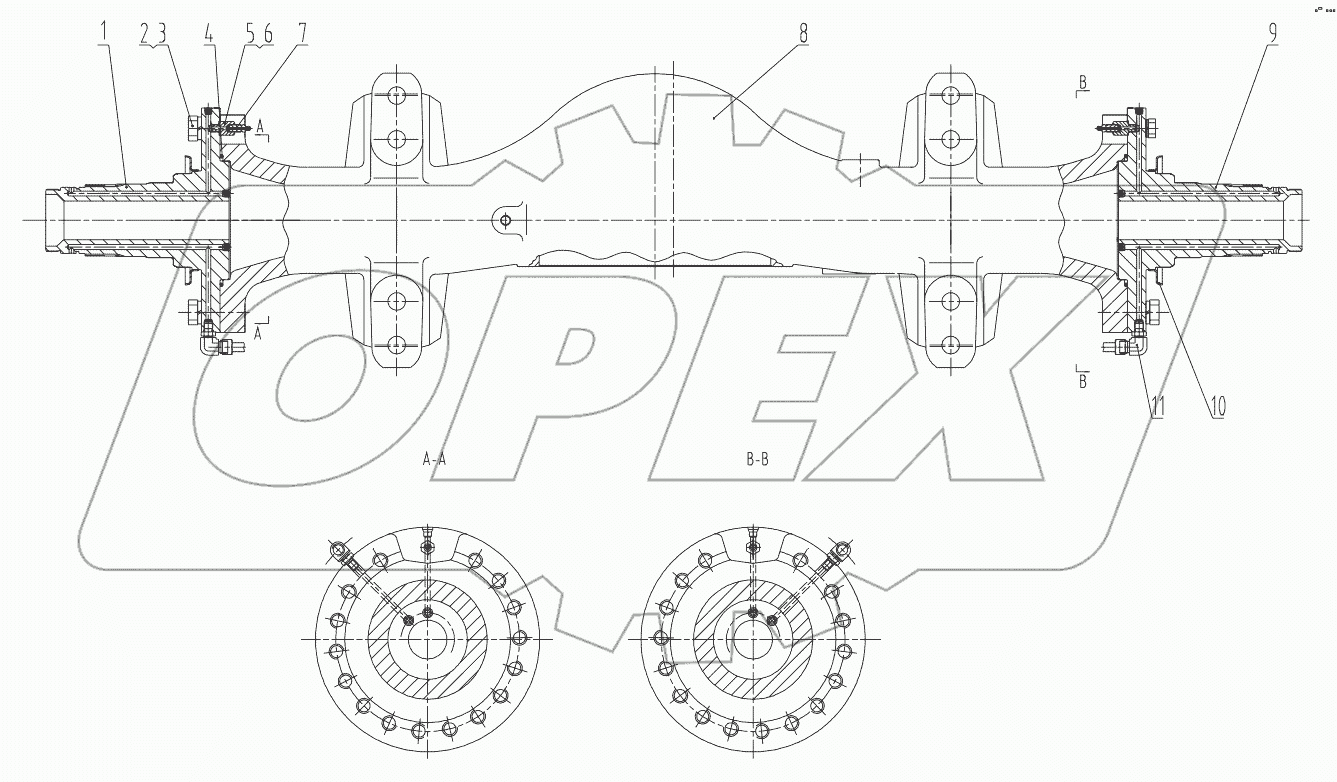  41C0182 001 FRONT HUB CARRIER