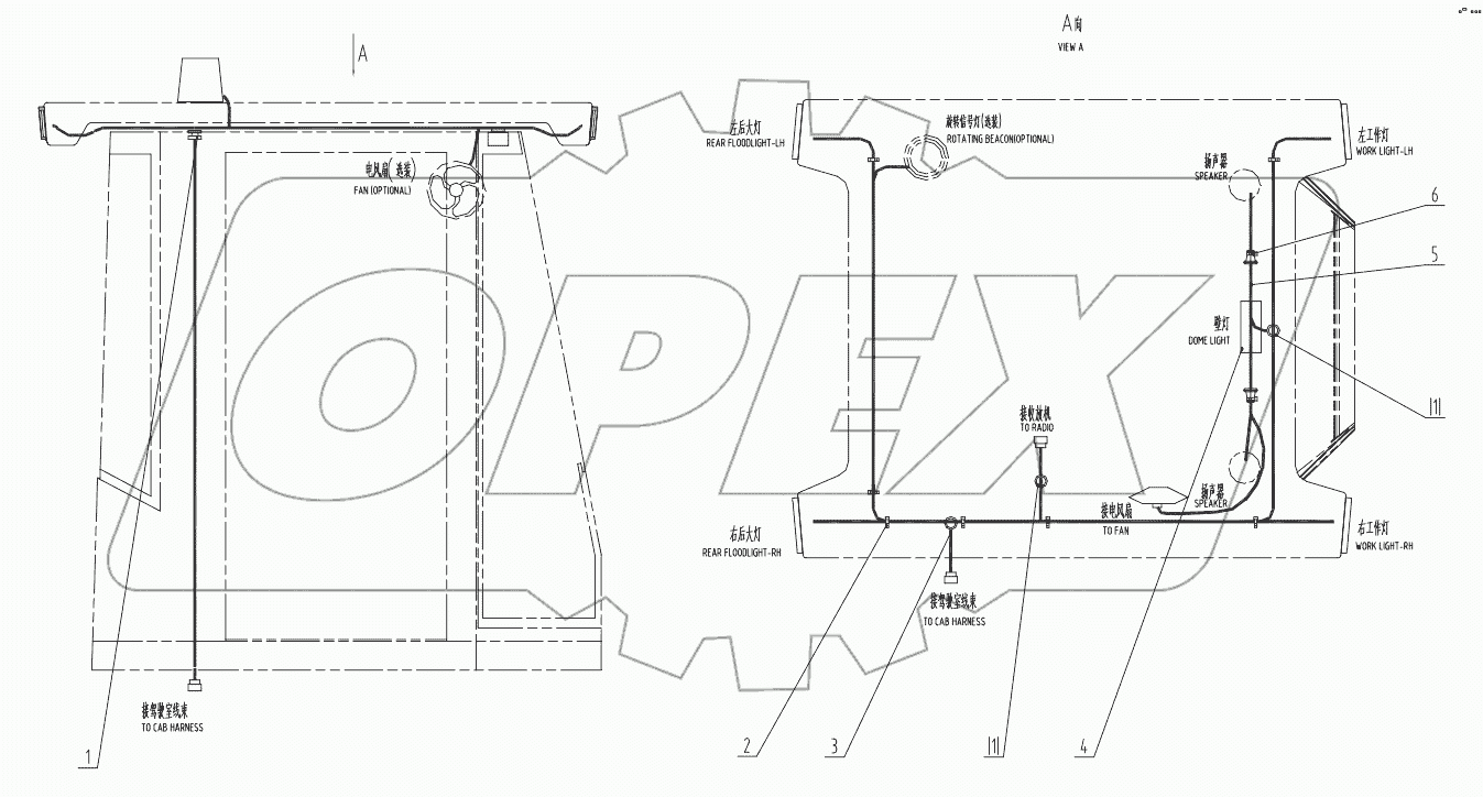  46C3483 000 DOME LIGHT WIRING