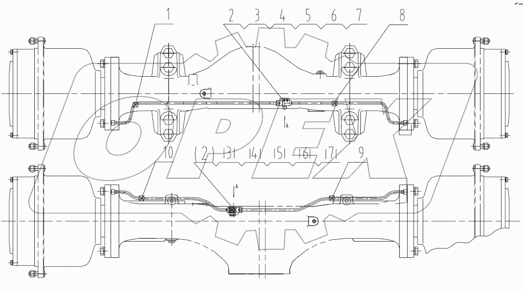  01E0130 001 AXLE PIPE