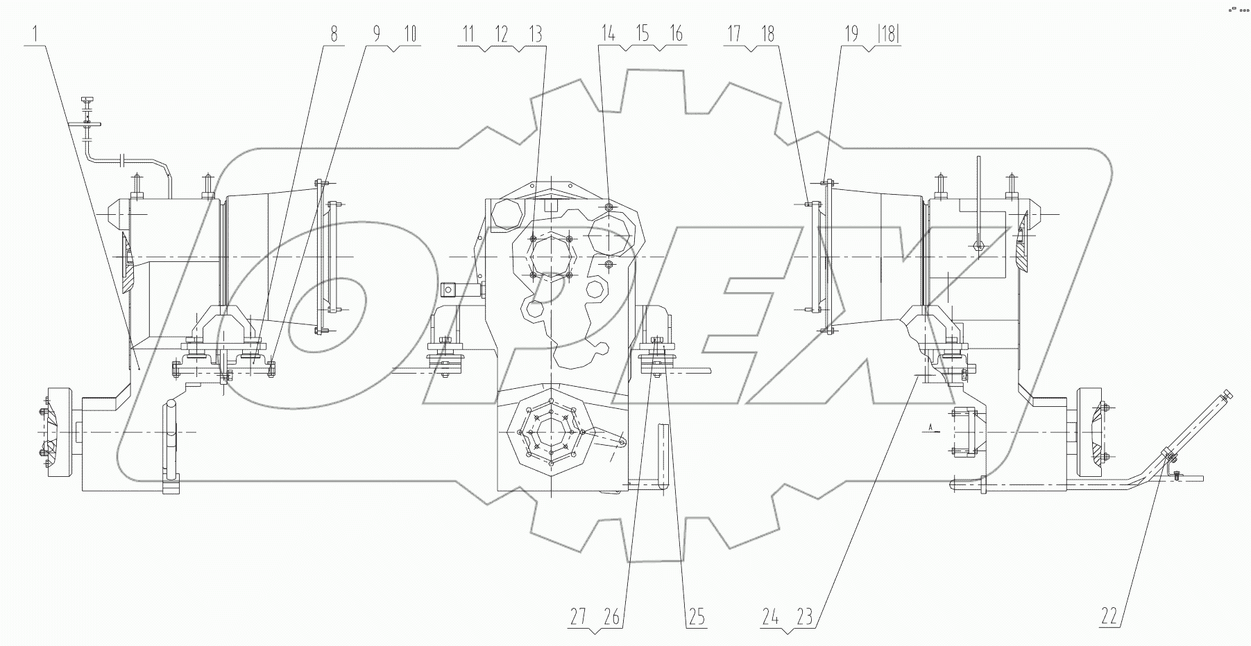  05E0006 000 GEARBOX & TORQUE CONVERTER MOUNTING