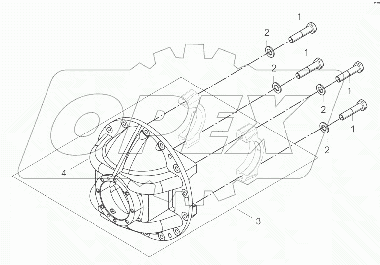  34C4150X1_000_00 AXLE DRIVE HOUSING AS