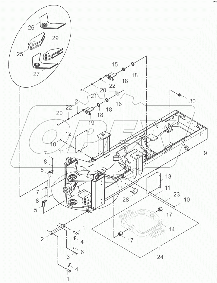  08Y0064_001_00 REAR FRAME AS