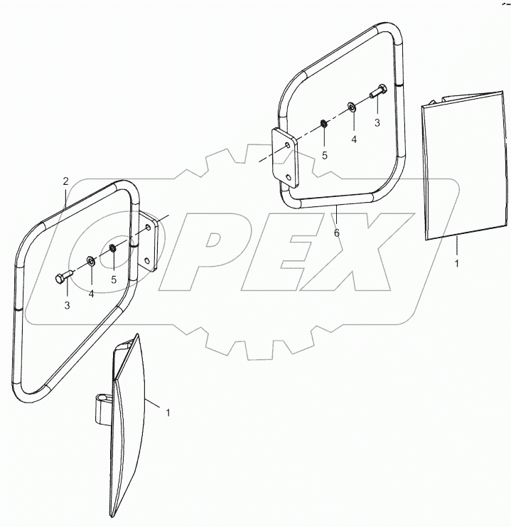  41E0157_001_00 REARVIEW MIRROR AS