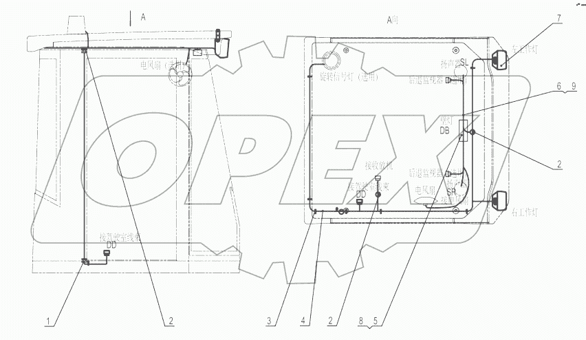  46C9619_000_00 WORK LIGHT WIRING