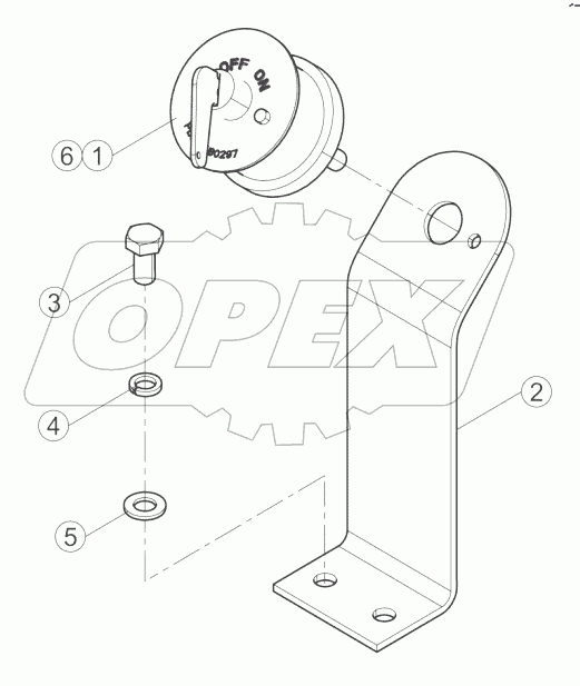  46C2962_002_00 DISCONNECT SWITCH MOUNTING