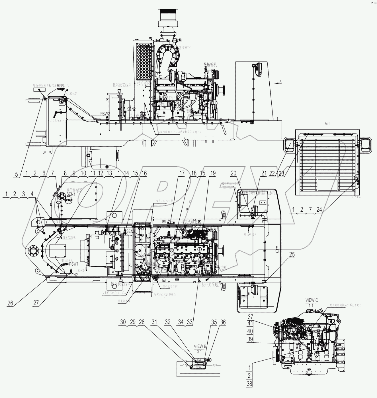  46C9956_000_00 REAR FRAME WIRING