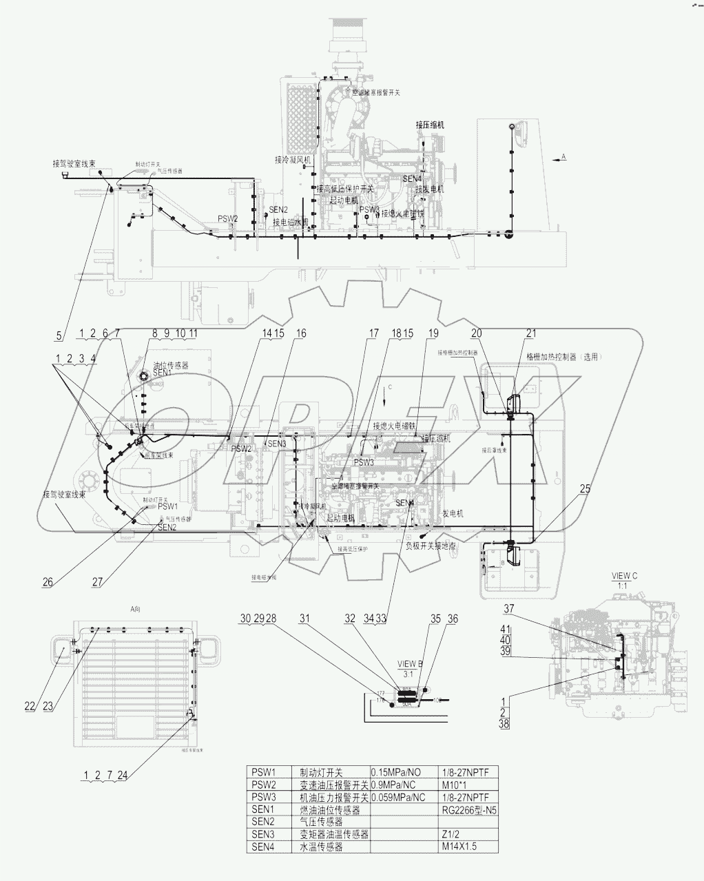  49C1002_000_00 REAR FRAME WIRING