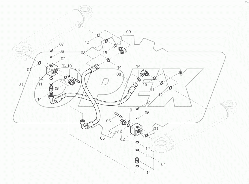  00C1931_001_00 STEERING CYLINDER LINES