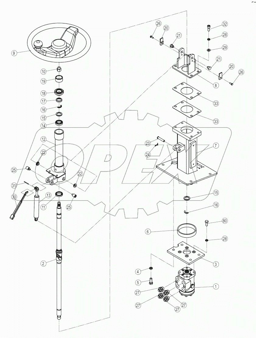  47C2912X0_000_00 STEERING COLUMN AS