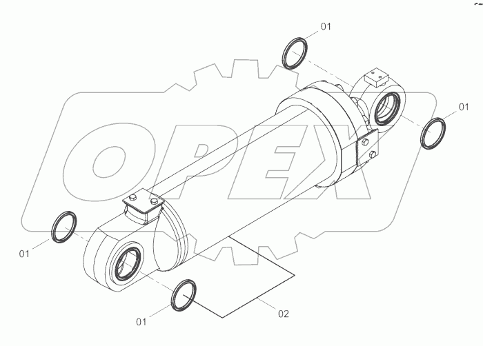  10C1259_001_00 BUCKET TILTING CYLINDER