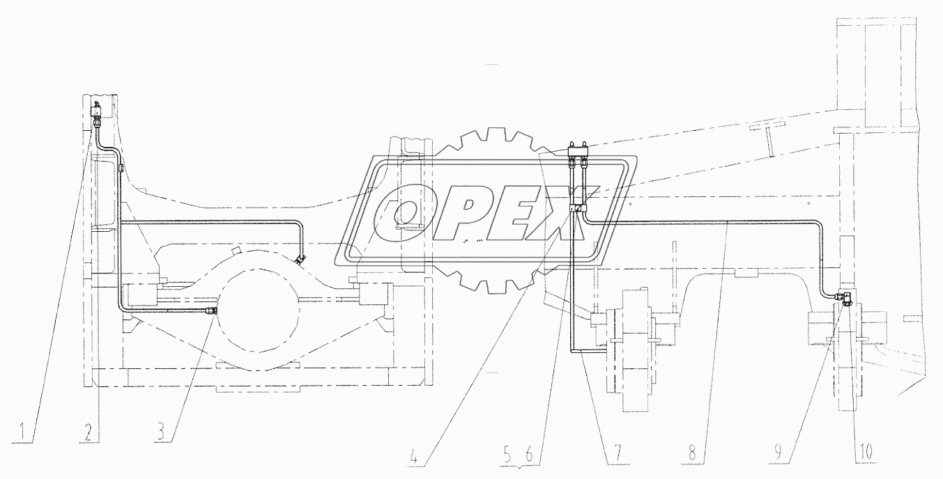 00C0028 Трубопровод смазочный в сборе