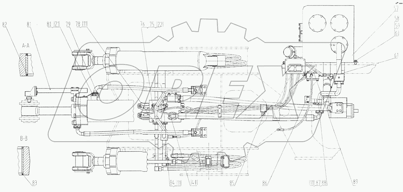 11E0103 Гидросистема рабочего оборудования
