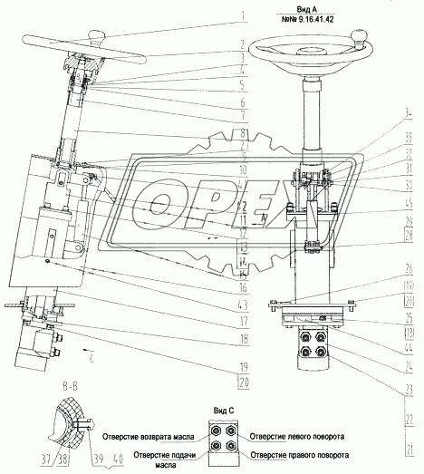 10E0021 Механизм рулевого управления