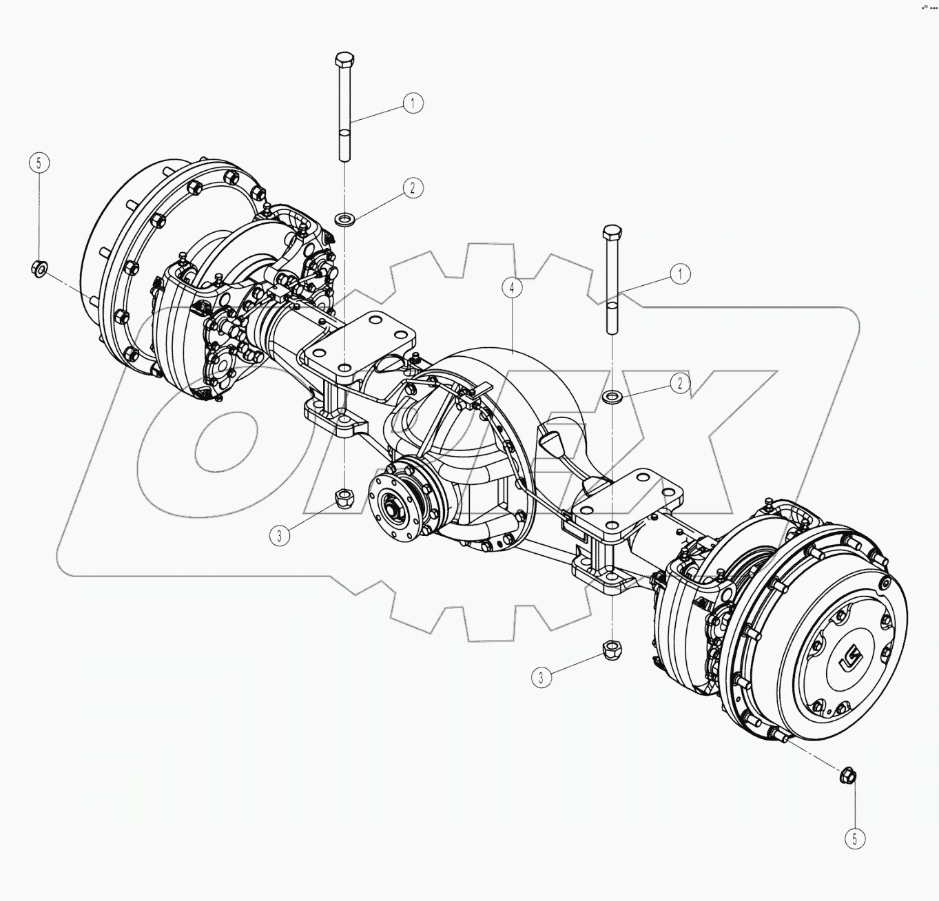 01Y0104-000-00 FRONT AXLE AS