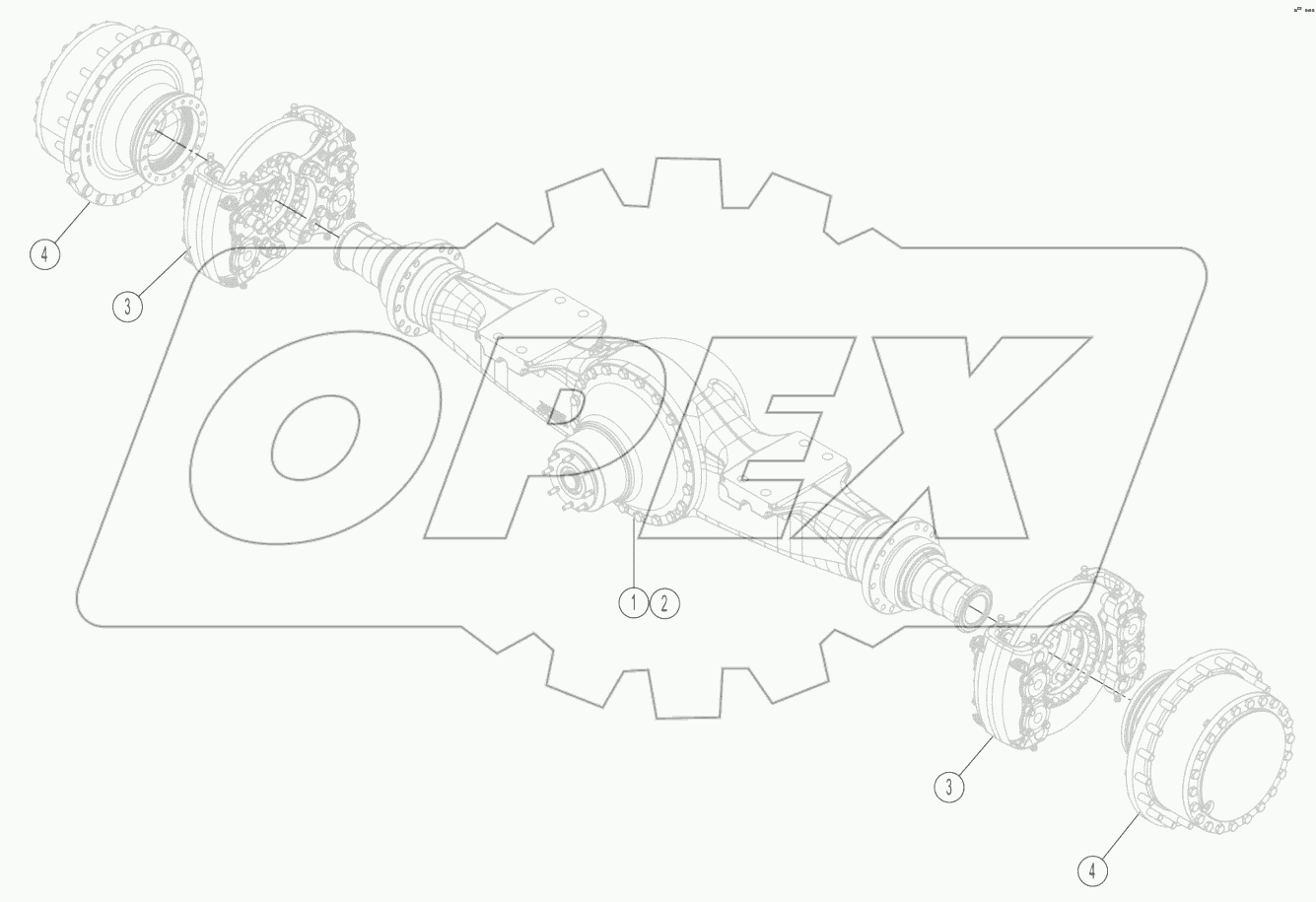 01Y0045-000-00 FRONT AXLE AS