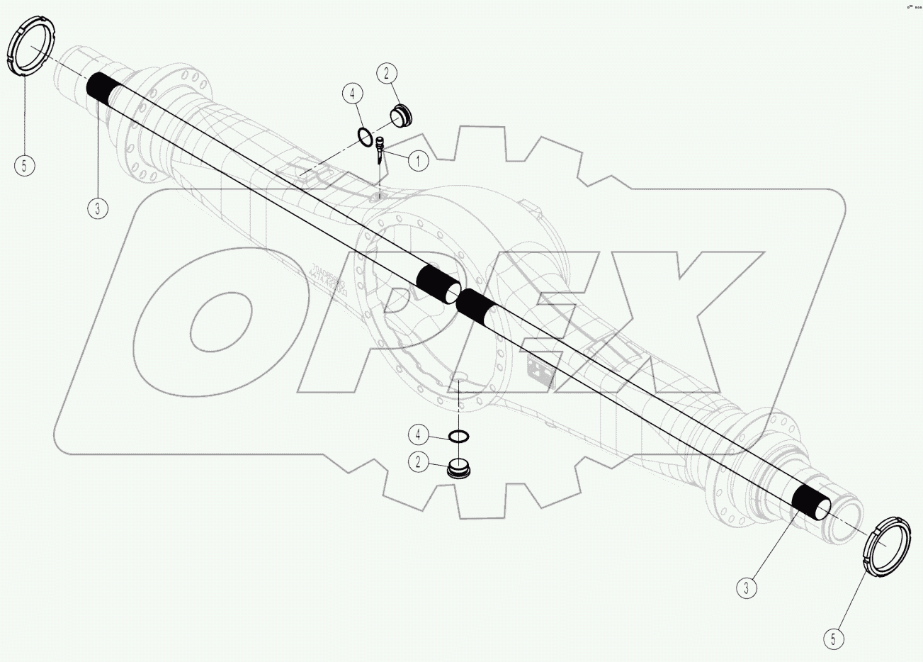 34C2982-000-00 AXLE HOUSING AS