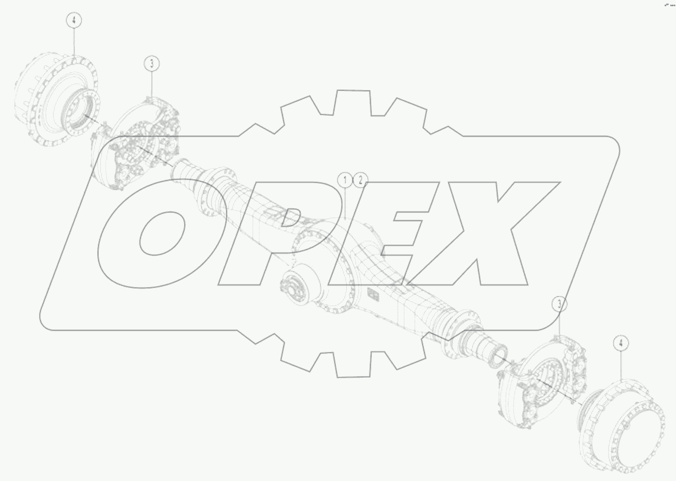 01Y0047-000-00 REAR AXLE AS