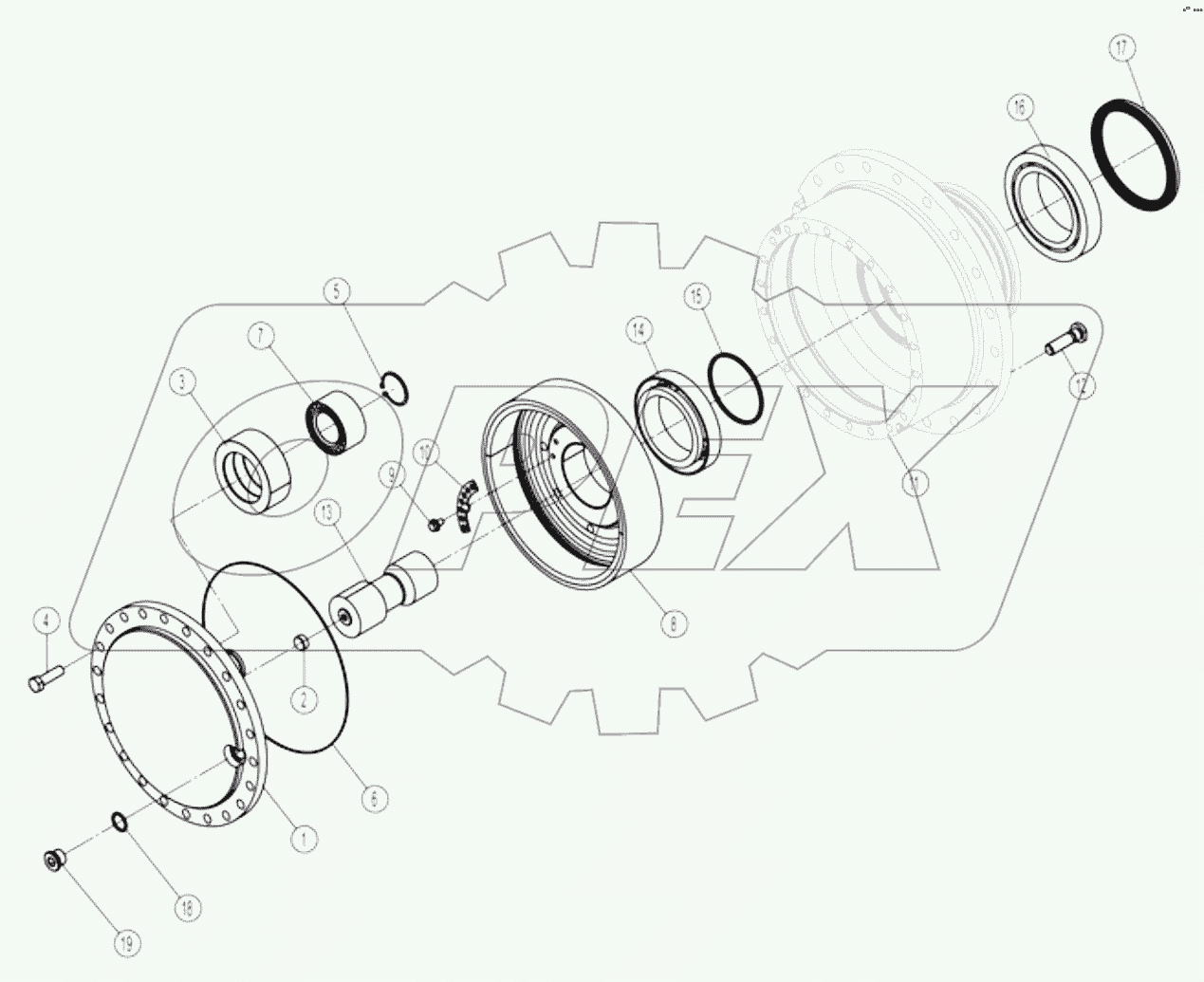 41C2008-000-00 AXLE HOUSING and INSERT AS