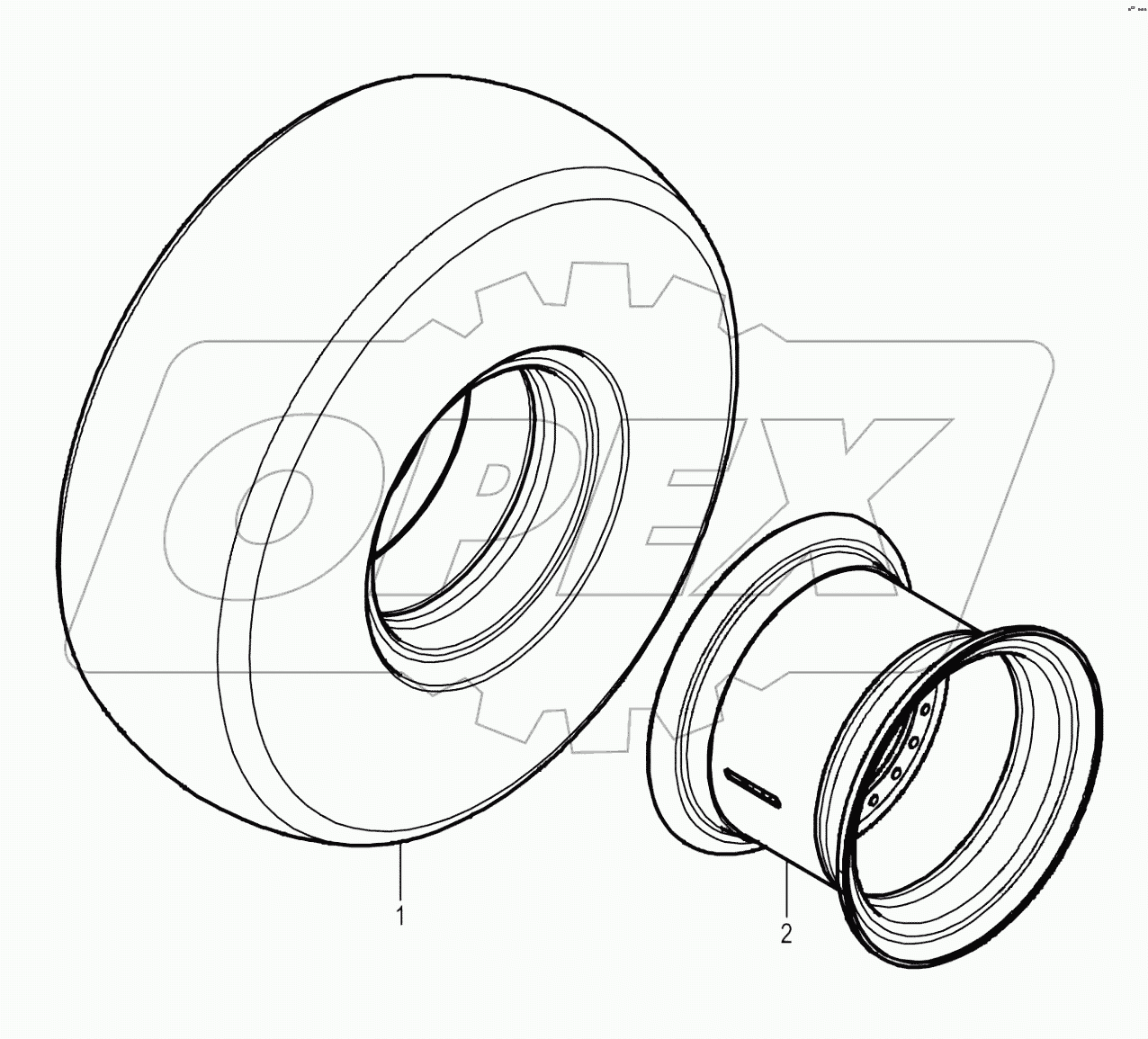 26Y0030-000-00 TYRE and RIM AS