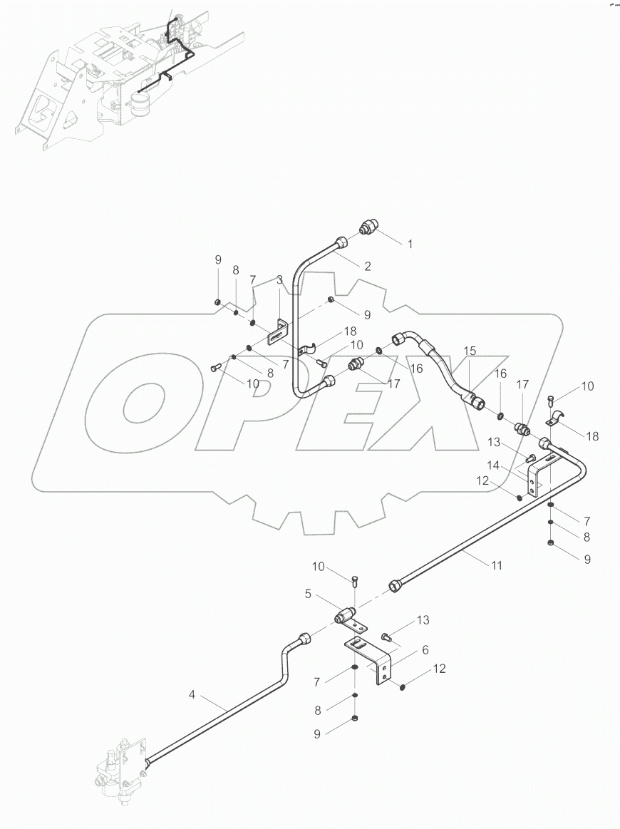 00C3843-000-00 AIR COMPRESSOR LINES