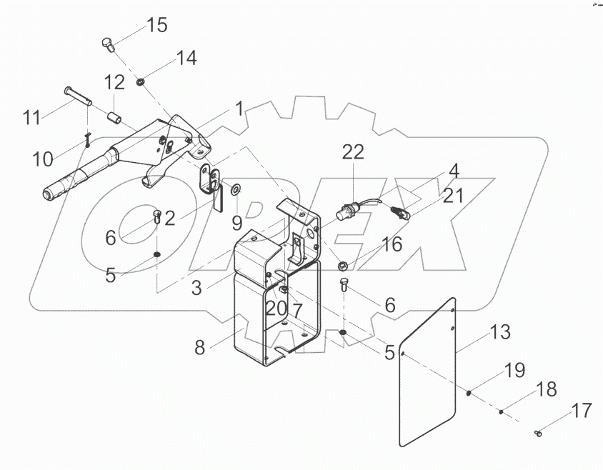 45C0705-000-00 HAND BRAKE