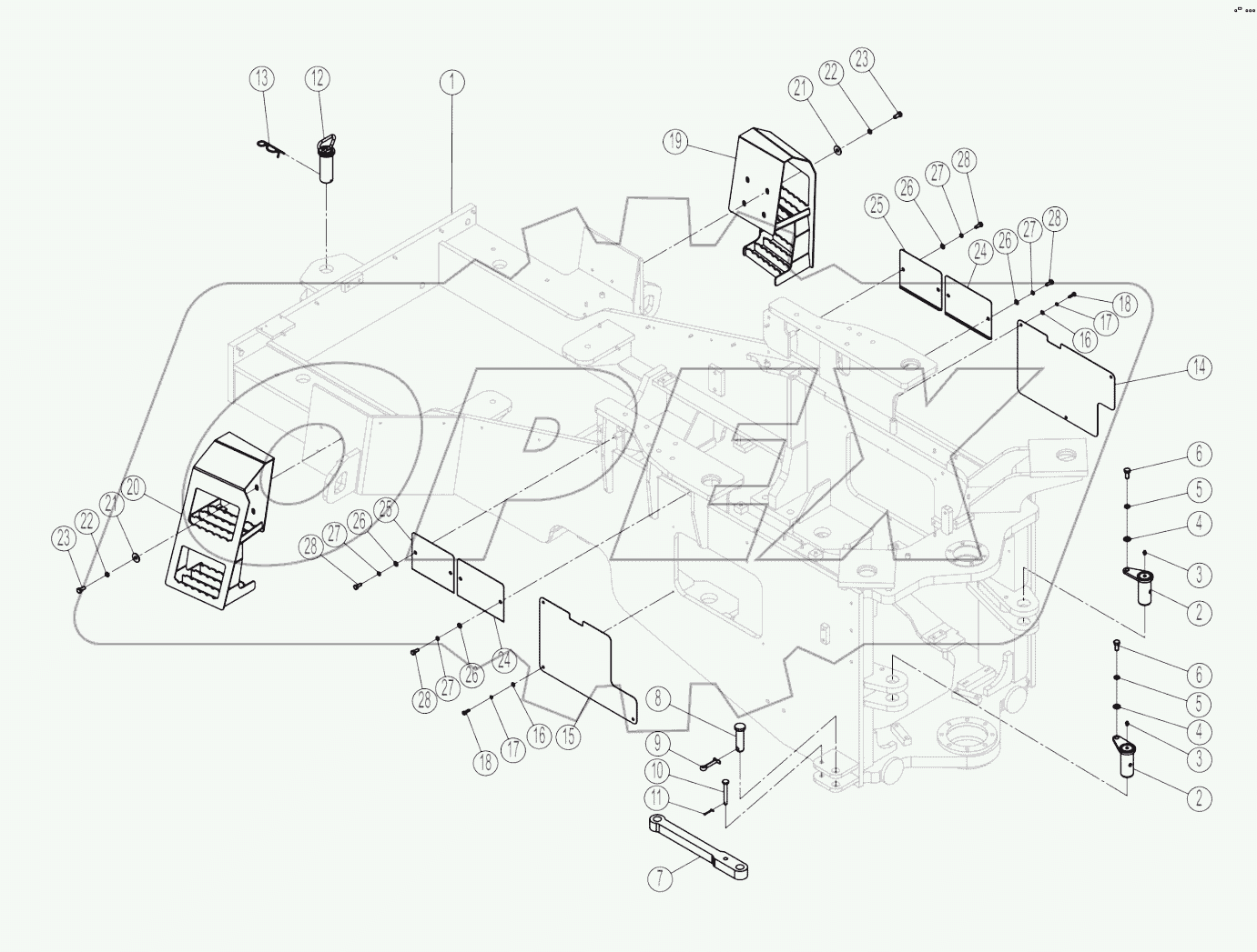 08Y0168-002-00 REAR FRAME AS