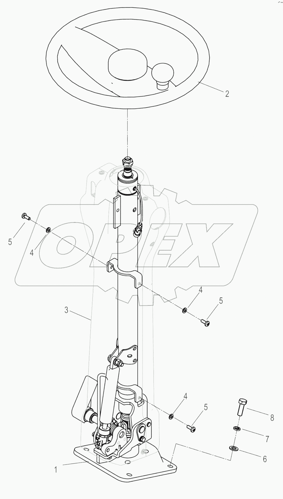 47C2824-000-00 STEERING COLUMN AS