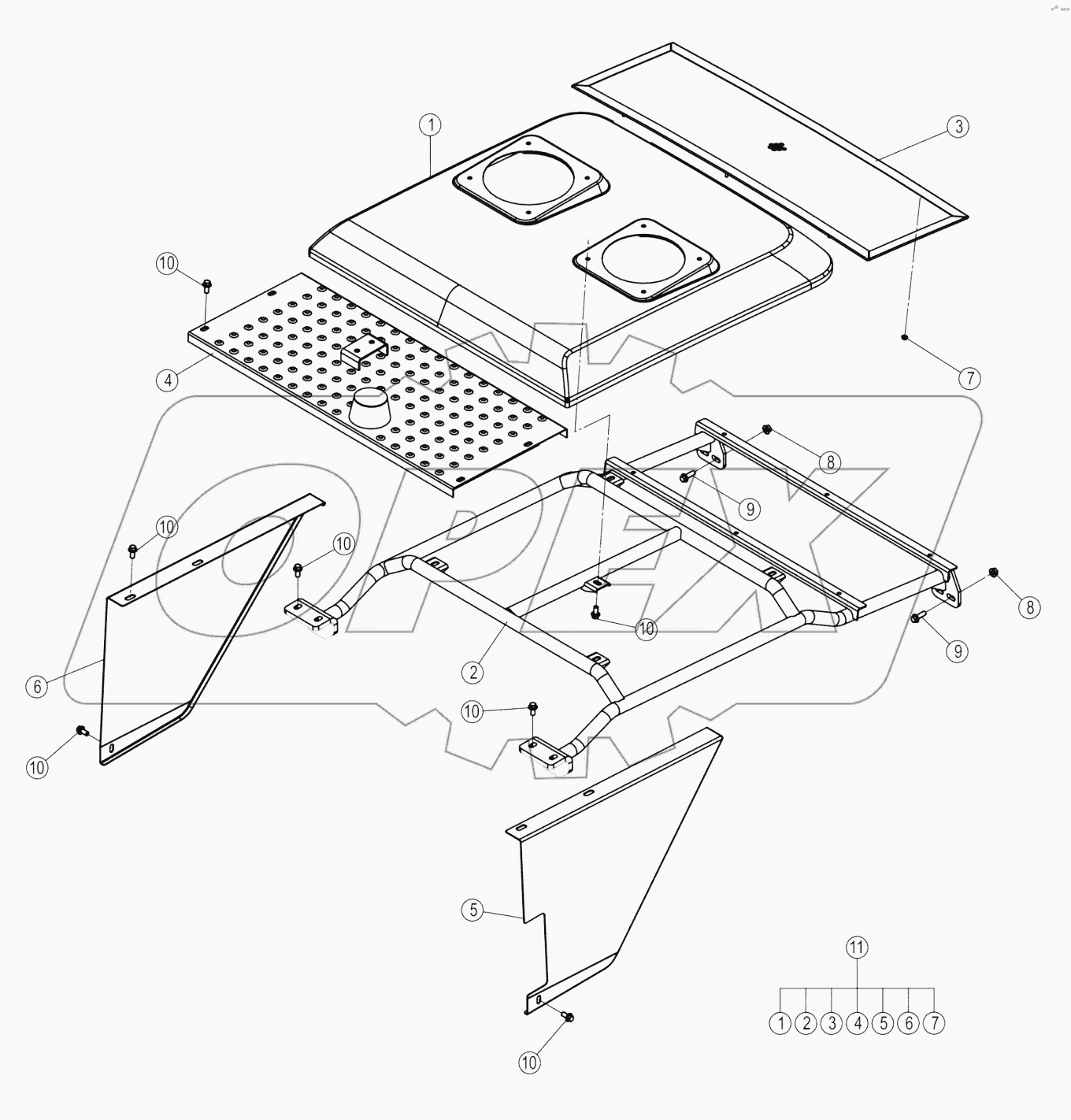 48C4295-000-00 TOP COVER