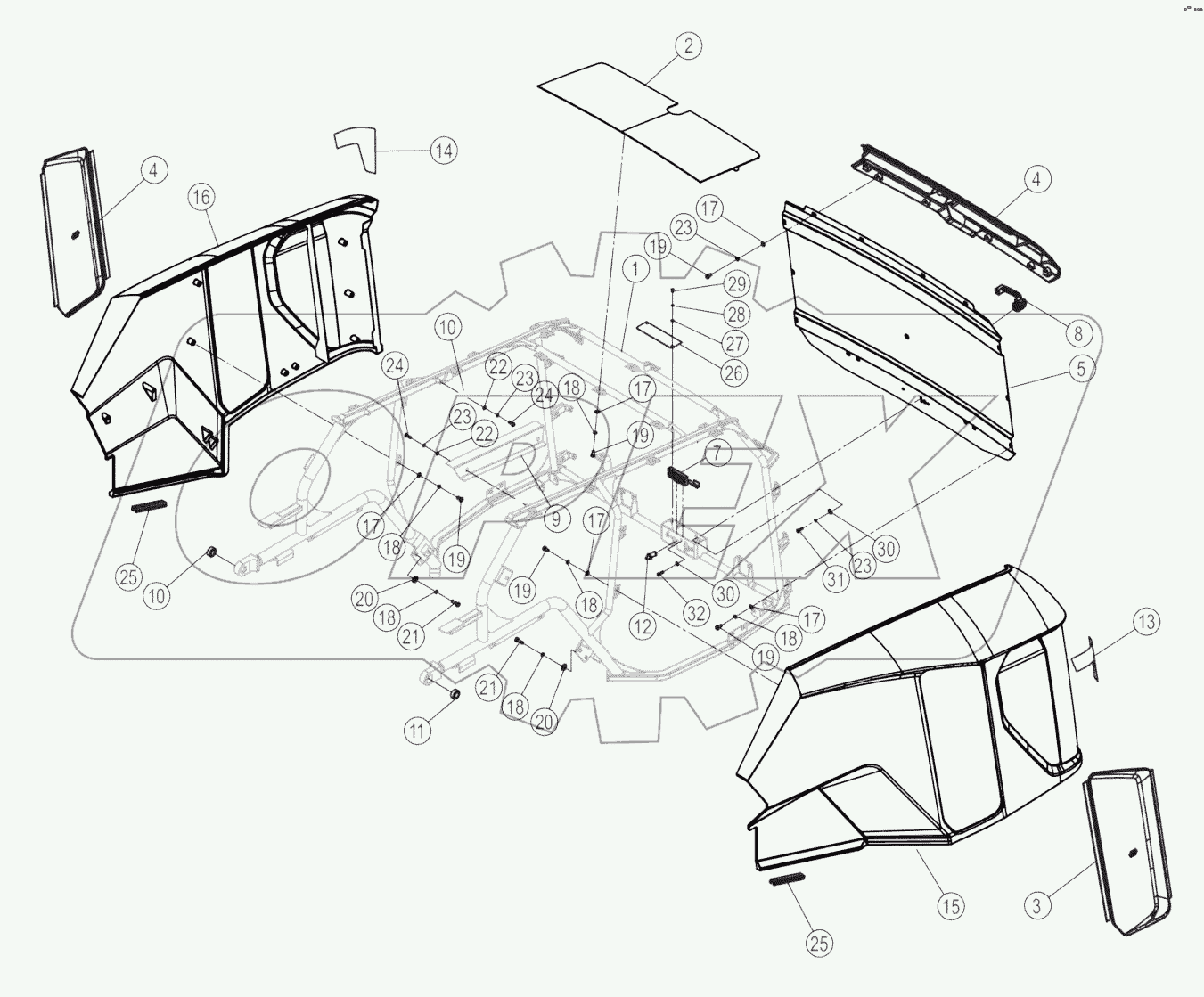 48C4296-000-00 ENGINE HOOD