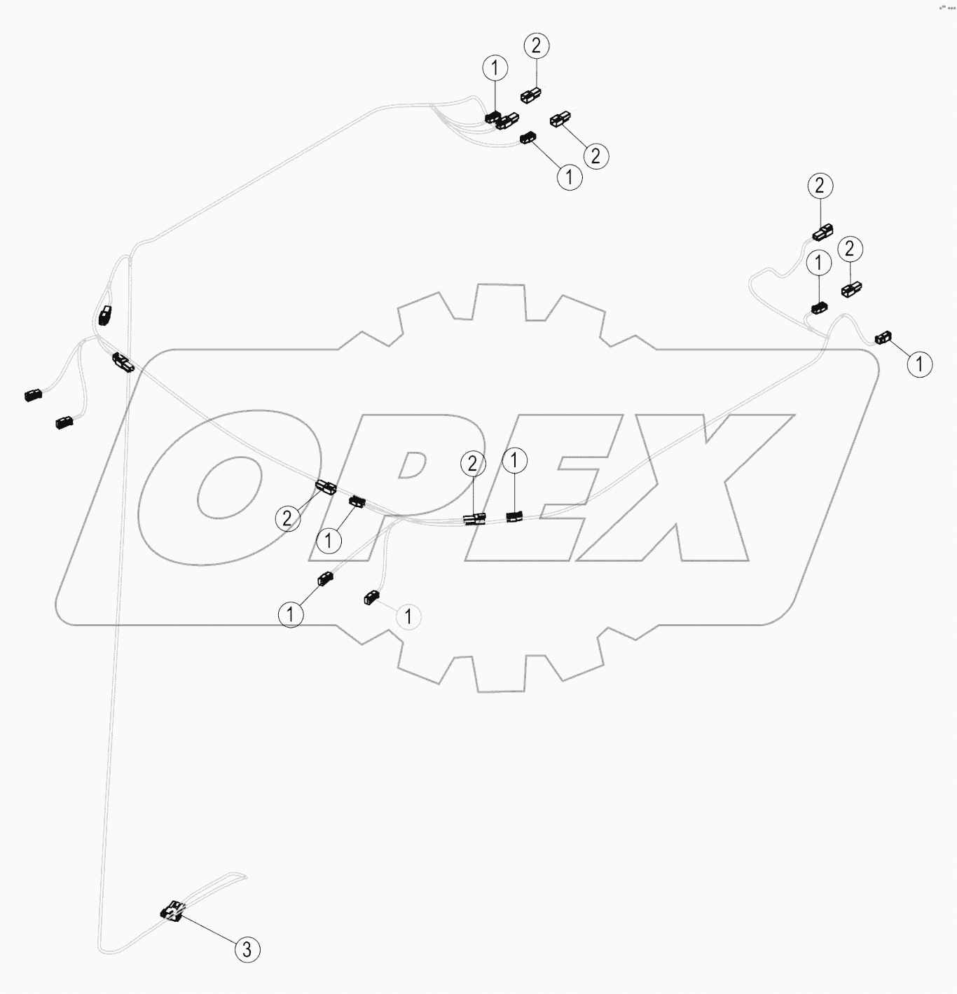 08C8621-000-00 WORK LIGHT HARNESS