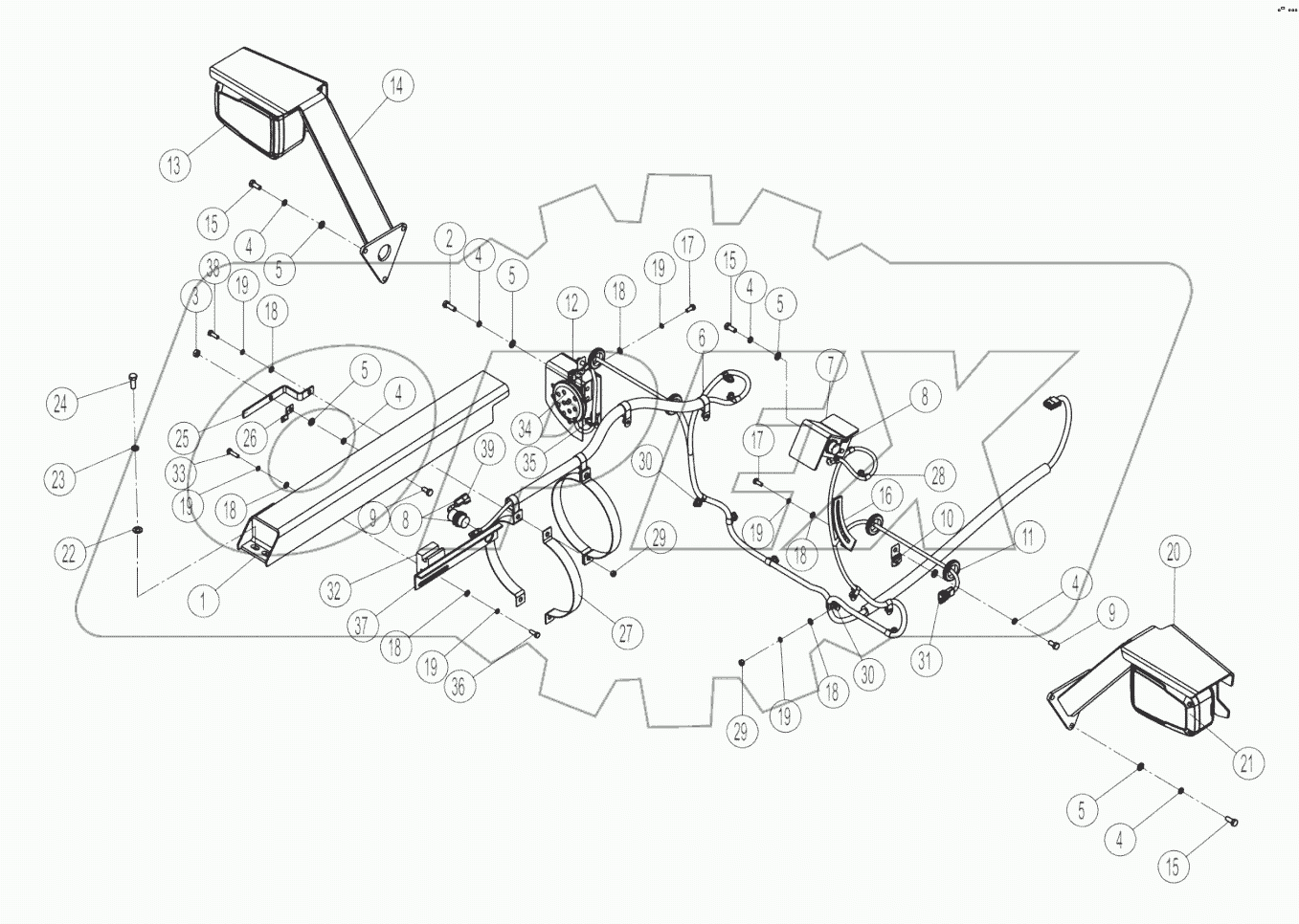 46C4840-000-00 FRONT FRAME WIRING
