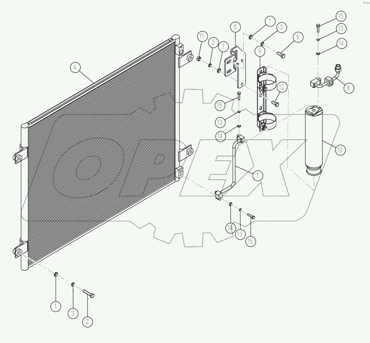 46C9267-001-00 CONDENSER and RECEIVER AS