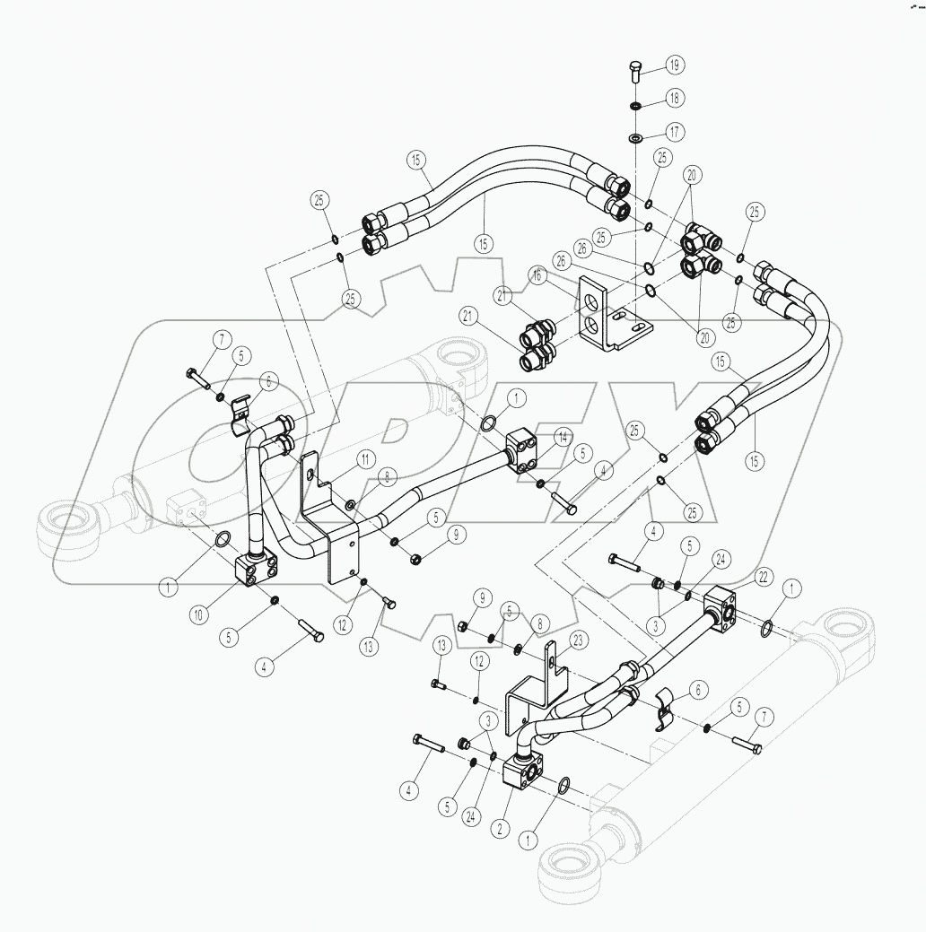 00C3635-000-00 STEERING VALVE LINES
