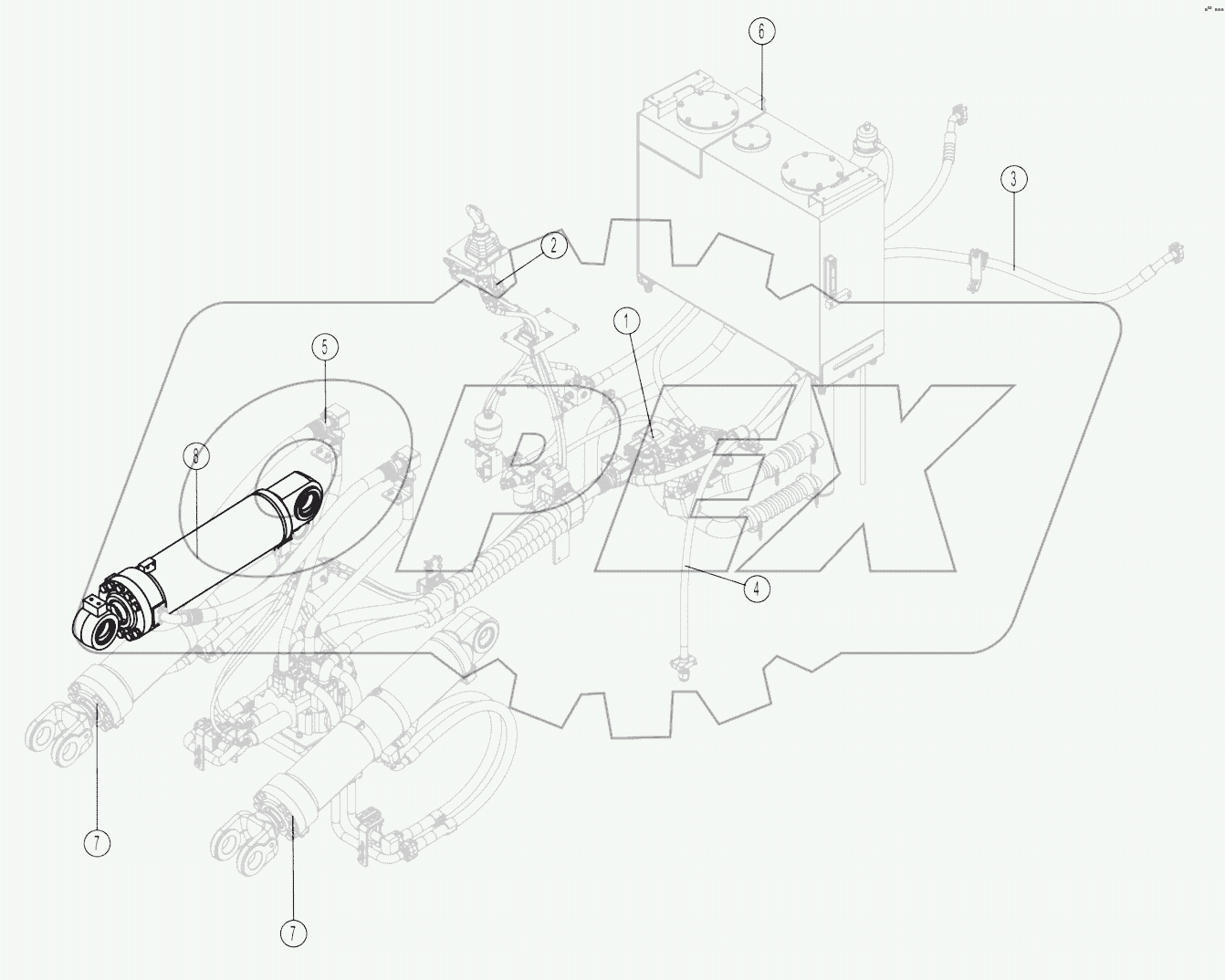 11Y0200-000-00 WORK HYDRAULIC SYSTEM