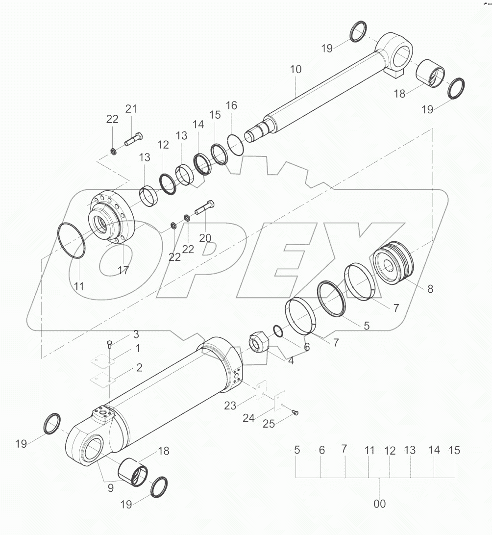 10C1753X0-000-00 BUCKET TILTING CYLINDER