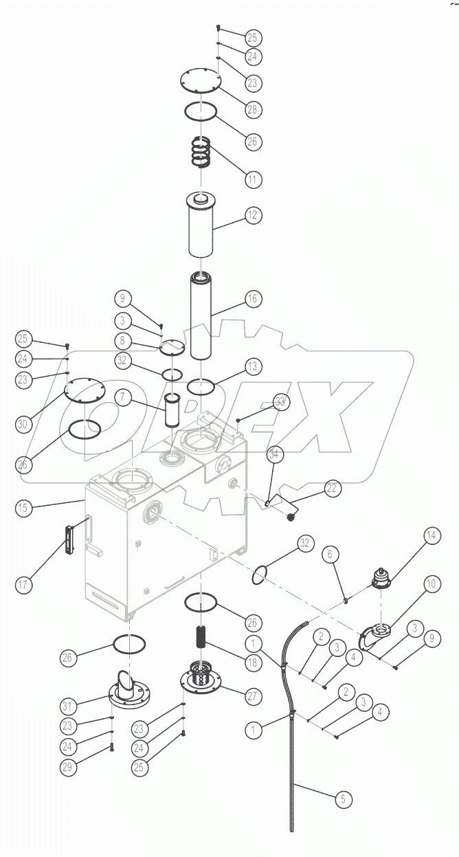 21C0805X0-000-00 HYDRAULIC OIL TANK