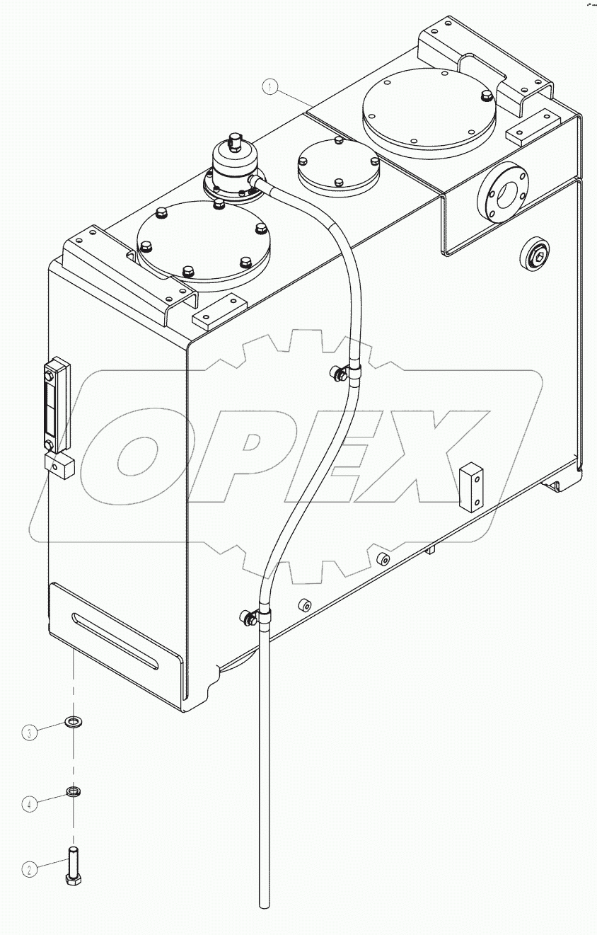 21C0909-000-00 HYDRAULIC OIL TANK
